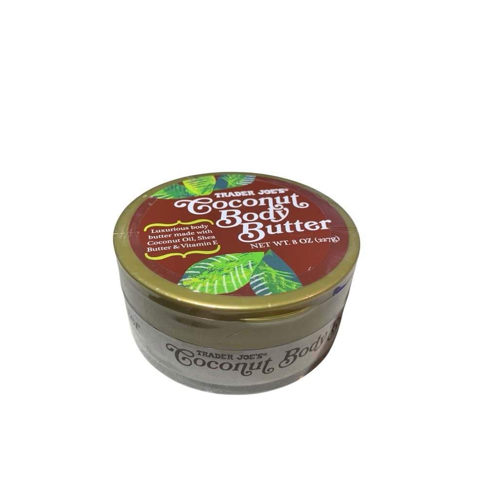 Trader Joe's Coconut Body Butter 8 oz Moisturizing Cream with Shea Butter